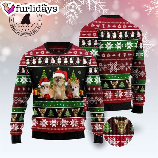Chihuahua Group Beauty Ugly Christmas Sweater – Xmas Gifts For Dog Lovers – Gift For Christmas