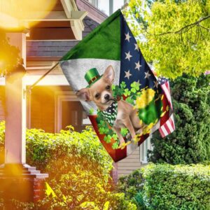 Chihuahua Happy St Patrick s Day Garden Flag Best Outdoor Decor Ideas St Patrick s Day Gifts 3