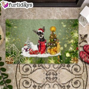Chihuahua Merry Christmas Doormat Dog Memorial Gift Christmas Decor 1