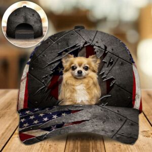 Chihuahua On The American Flag Cap Hat For Going Out With Pets Gifts Dog Caps For Relatives 1 v1eowf