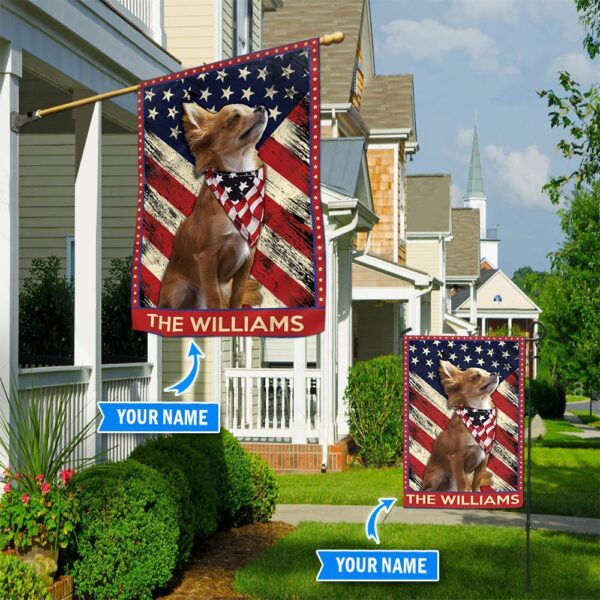 Chihuahua Personalized Flag – Custom Dog Garden Flags – Dog Flags Outdoor