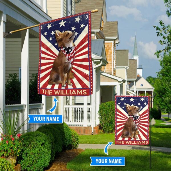 Chihuahua Personalized Garden Flag-House Flag – Custom Dog Garden Flags – Dog Flags Outdoor