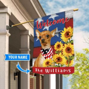 Chihuahua Personalized Garden Flag Custom Dog Garden Flags Dog Flags Outdoor 2