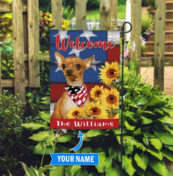 Chihuahua Personalized Garden Flag – Custom Dog Garden Flags – Dog Flags Outdoor