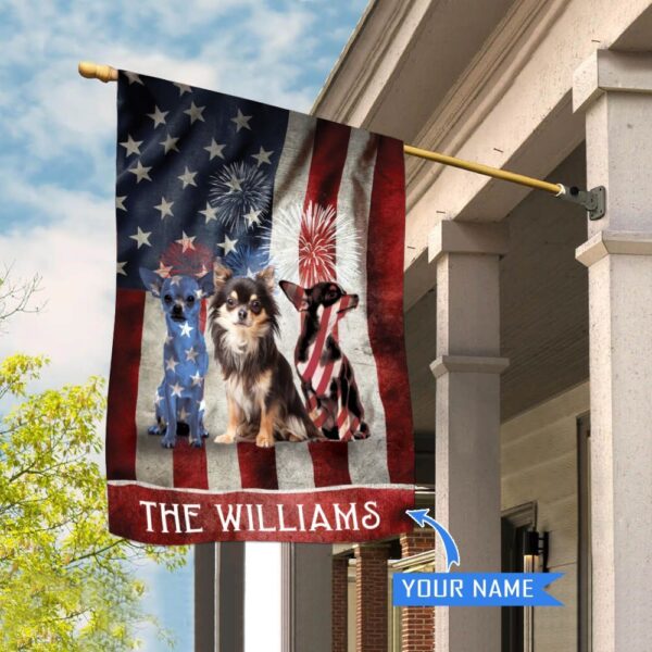 Chihuahua Personalized House Flag – Garden Dog Flag – Custom Dog Garden Flags