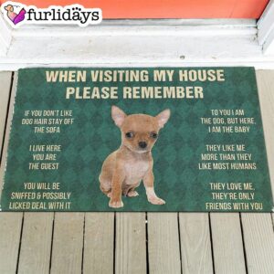 Chihuahua Puppy s Rules Doormat Housewarming Gifts Christmas Gift For Pet Lovers 1