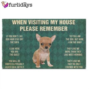 Chihuahua Puppy s Rules Doormat Housewarming Gifts Christmas Gift For Pet Lovers 2