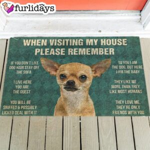 Chihuahua s Rules Doormat Outdoor Decor Christmas Gift For Pet Lovers 1