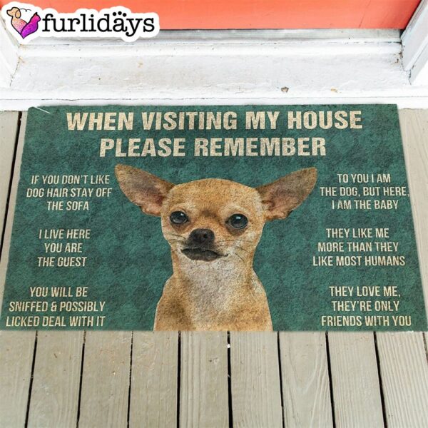 Chihuahua’s Rules Doormat – Outdoor Decor – Christmas Gift For Pet Lovers