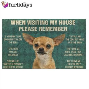 Chihuahua s Rules Doormat Outdoor Decor Christmas Gift For Pet Lovers 2