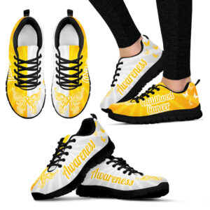 Childhood Cancer Shoes 2 Color Sneaker Fashion Sneaker Walking Shoes Best Gift For Men And Women 1