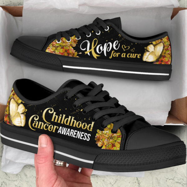 Childhood Cancer Shoes Hope For A Cure Low Top Shoes – Best Gift For Men And Women