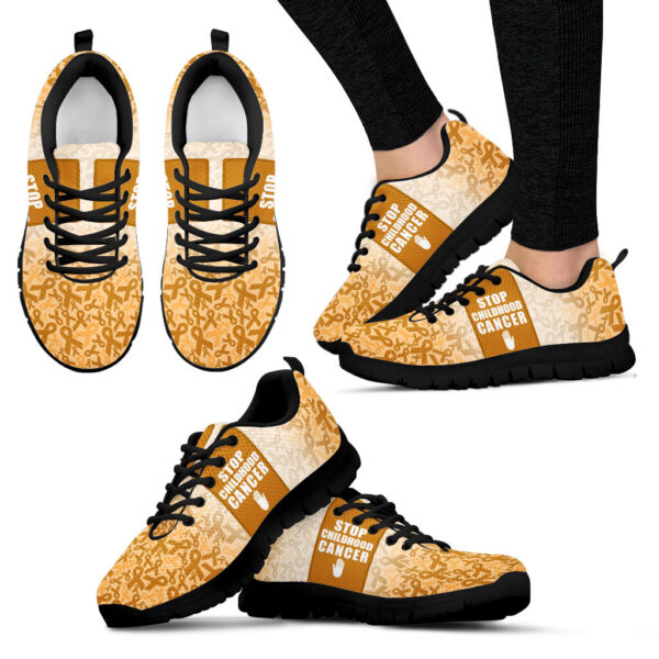 Childhood Cancer Shoes Style Sneaker Walking Shoes – Best Gift For Men And Women – Shoes Gift For Adults