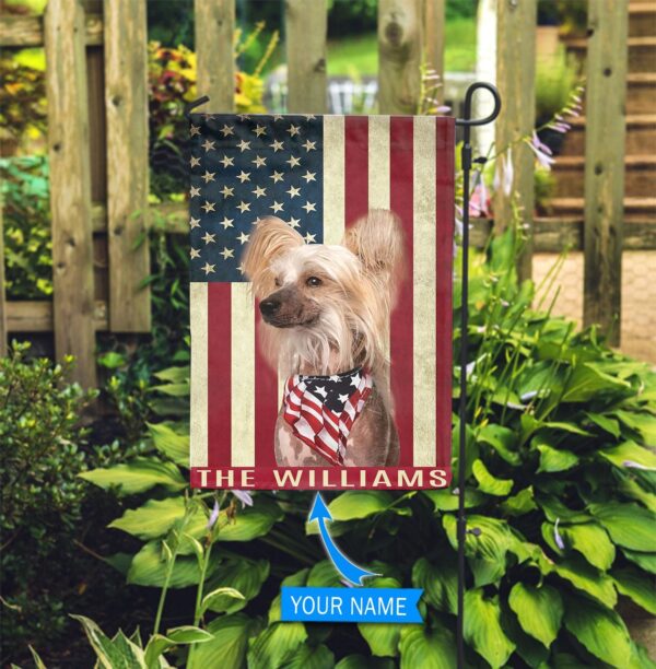 Chinese Crested Dog Personalized Garden Flag – Garden Dog Flag – Custom Dog Garden Flags