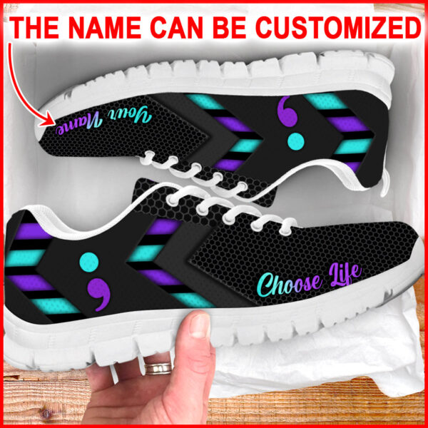 Choose Life Pattern Shoes Simplify Style Sneakers Walking Shoes – New Version – Personalized Custom – Best Shoes For Men And Women