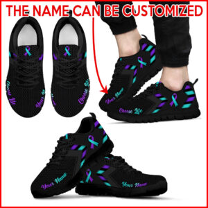 Choose Life Pattern Shoes Simplify Style Sneakers Walking Shoes Personalized Custom Best Shoes For Men And Women 2