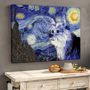 Chorkie Poster Matte Canvas Dog Wall Art Prints Painting On Canvas 2