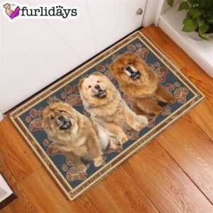 Chow Chow-Flower Paw Doormat – Pet…