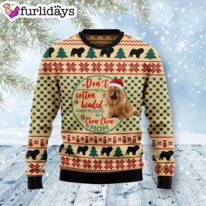 Chow Chow Mom Ugly Christmas Sweater…