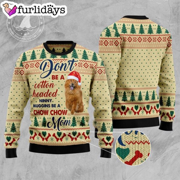 Chow Chow Mom Ugly Christmas Sweater – Xmas Gifts For Dog Lovers – Gift For Christmas