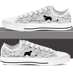 Clumber Spaniel Low Top Shoes Sneaker For Dog Walking Dog Lovers Gifts for Him or Her 3