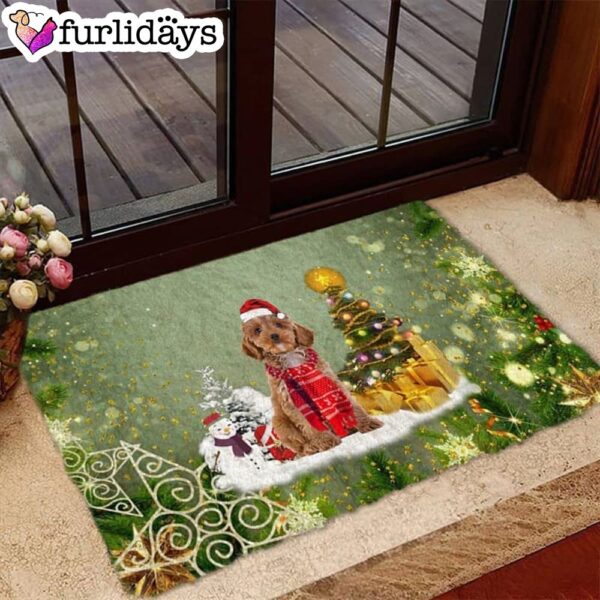 Cockapoo Merry Christmas Doormat – Outdoor Decor – Christmas Gift For Pet Lovers