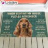 Cocker Spaniel’s Rules Doormat – Xmas Welcome Mats – Outdoor Decor