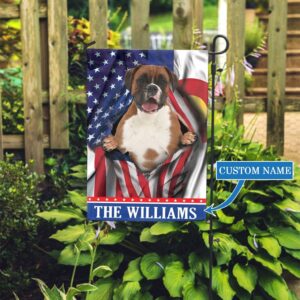 Colorado Boxer Dog Personalized Garden Flag…