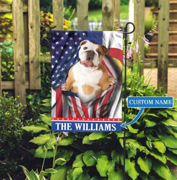 Colorado Bulldog Personalized Garden Flag – Garden Dog Flag – Personalized Dog Garden Flags
