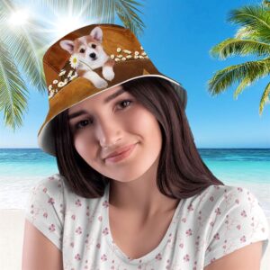 Corgi Bucket Hat Hats To Walk With Your Beloved Dog A Gift For Dog Lovers 1 nf2ql6