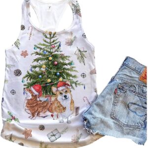 Corgi Dog Jingle Bell Tank Top Summer Casual Tank Tops For Women Gift For Young Adults 1 c8ypvm