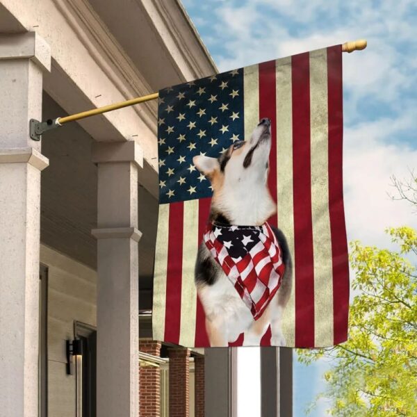 Corgi House Flag – Dog Flags Outdoor – Dog Lovers Gifts for Him or Her
