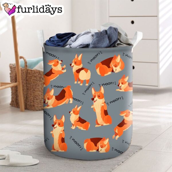 Corgi Laundry Basket – Dog Laundry Basket – Christmas Gift For Her – Home Decor – Storage Basket