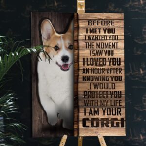 Corgi Matte Canvas Dog Wall Art Poster To Print Housewarming Gifts 2