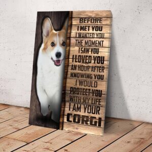Corgi Matte Canvas Dog Wall Art Poster To Print Housewarming Gifts 3
