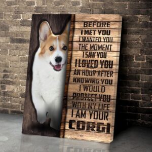 Corgi Matte Canvas Dog Wall Art Poster To Print Housewarming Gifts 4