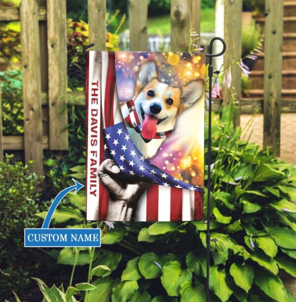 Corgi Personalized Dog Garden Flag – Custom Dog Garden Flags – Dog Flags Outdoor
