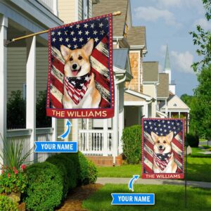 Corgi Personalized Flag Custom Dog Garden Flags Dog Flags Outdoor 1