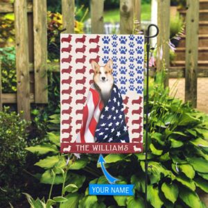 Corgi Personalized Flag Garden Dog Flag Custom Dog Garden Flags 3