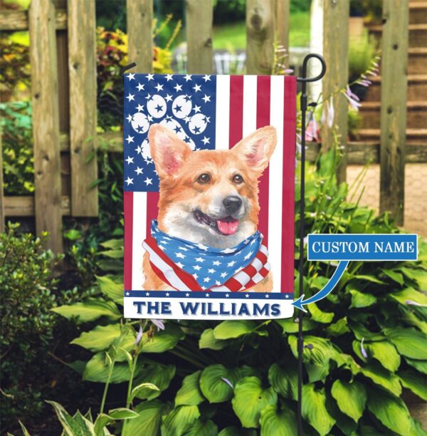 Corgi Personalized Garden Flag – Garden Dog Flag – Custom Dog Garden Flags – Dog Gifts For Owners