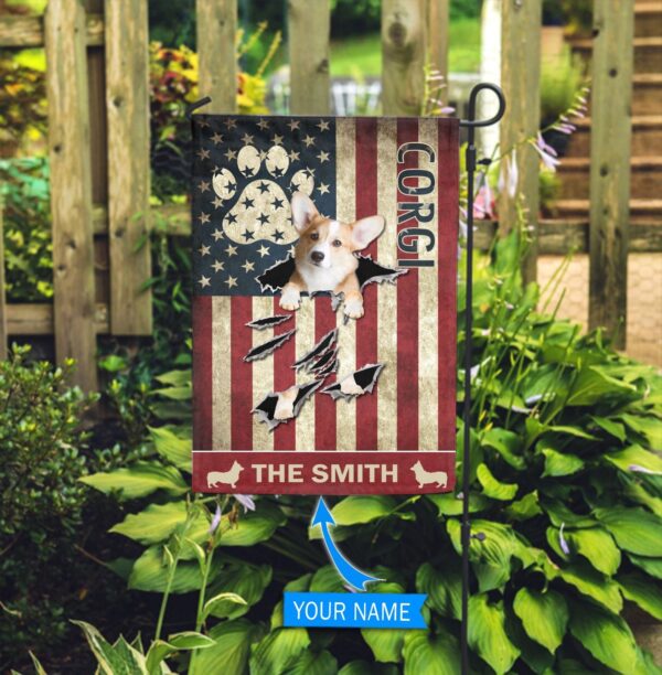 Corgi Personalized Garden  Flag – Garden Dog Flag – Custom Dog Garden Flags