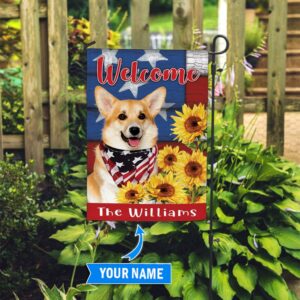 Corgi Personalized House Flag Custom Dog Garden Flags Dog Flags Outdoor 3