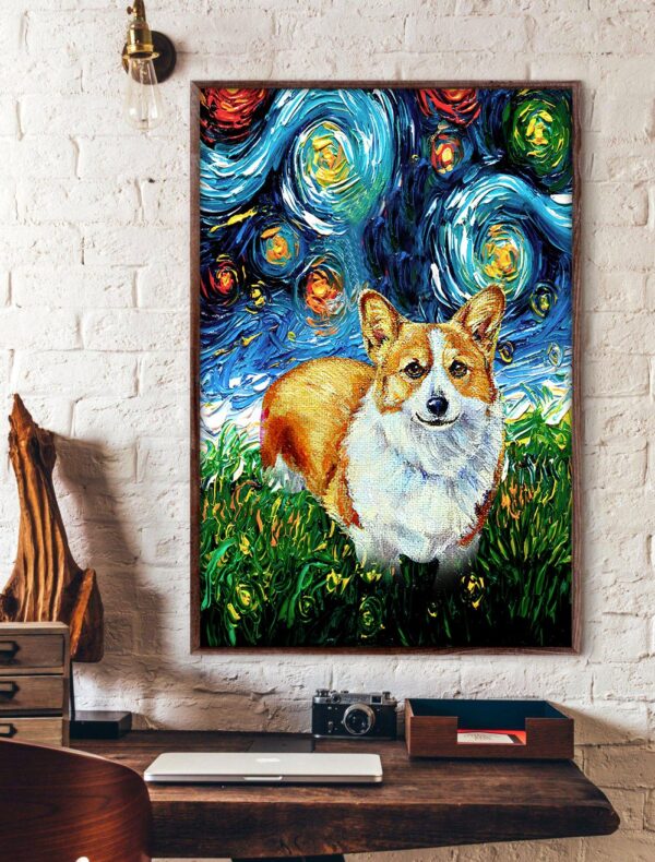 Corgi Poster & Matte Canvas – Dog Canvas Art – Poster To Print – Gift For Dog Lovers
