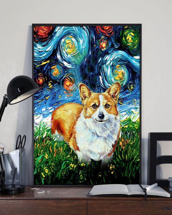 Corgi Poster & Matte Canvas – Dog Canvas Art – Poster To Print – Gift For Dog Lovers
