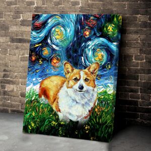 Corgi Poster Matte Canvas Dog Canvas Art Poster To Print Gift For Dog Lovers 4