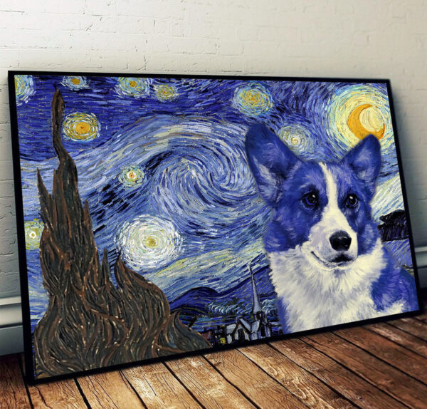 Corgi Poster & Matte Canvas – Dog Wall Art Prints – Painting On Canvas