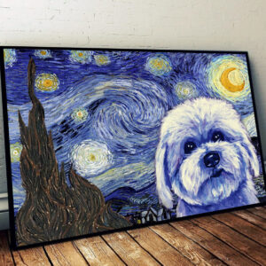 Coton De Tulear Poster Matte Canvas Dog Wall Art Prints Painting On Canvas 1
