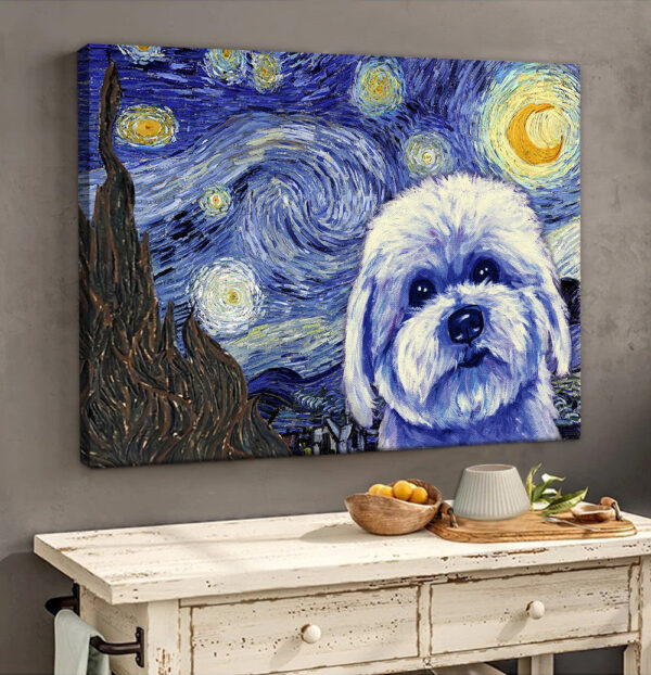 Coton De Tulear Poster & Matte Canvas – Dog Wall Art Prints – Painting On Canvas