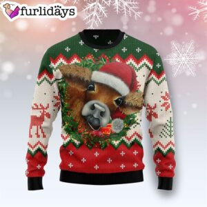 Cow Xmas Ugly Christmas Sweater Lover Xmas Sweater Gift Dog Memorial Gift 1