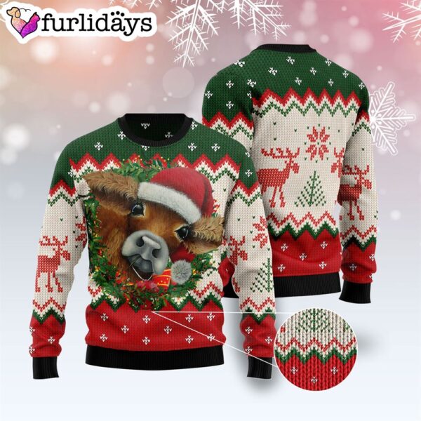 Cow Xmas Ugly Christmas Sweater – Lover Xmas Sweater Gift  – Dog Memorial Gift